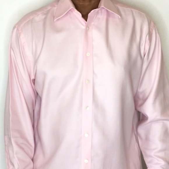 Ted Baker London Mens pink LS button down shirt 17 - Picture 4 of 8